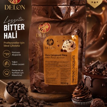 Delon PARÇA BİTTER ÇİKOLATA KONFİSERİ 1KG