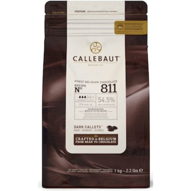 Callebaut 811 Bitter Drop Çikolata 1 Kg