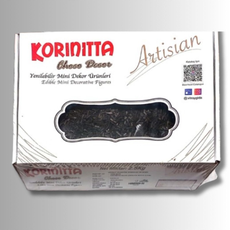 Korinitta Dekor Hasır Çikolata Bitter 2,5 Kg