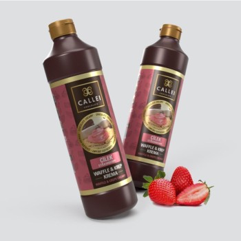 Callei Çilek Şişe Waffle Çikolatası 1000gr