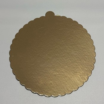 3KOL AMBALAJ 22 Cm Pasta Mendili Gold Tabaka 2mm Kalın 25'li