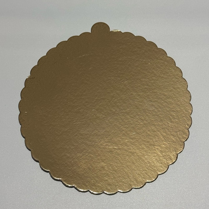 3KOL AMBALAJ 22 Cm Pasta Mendili Gold Tabaka 2mm Kalın 25'li