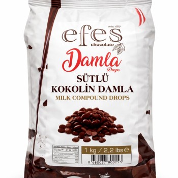 EFES ÇİKOLATA Efes Sütlü Kokolin Damla Çikolata 1000 gr
