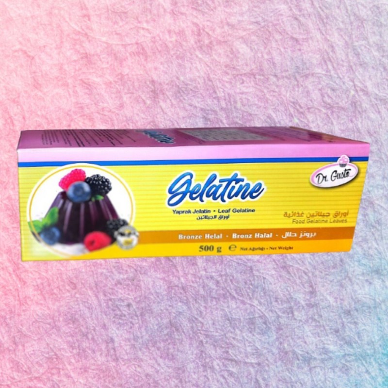 Dr. Gusto Yenilebilir Yaprak Jelatin 500 Gr