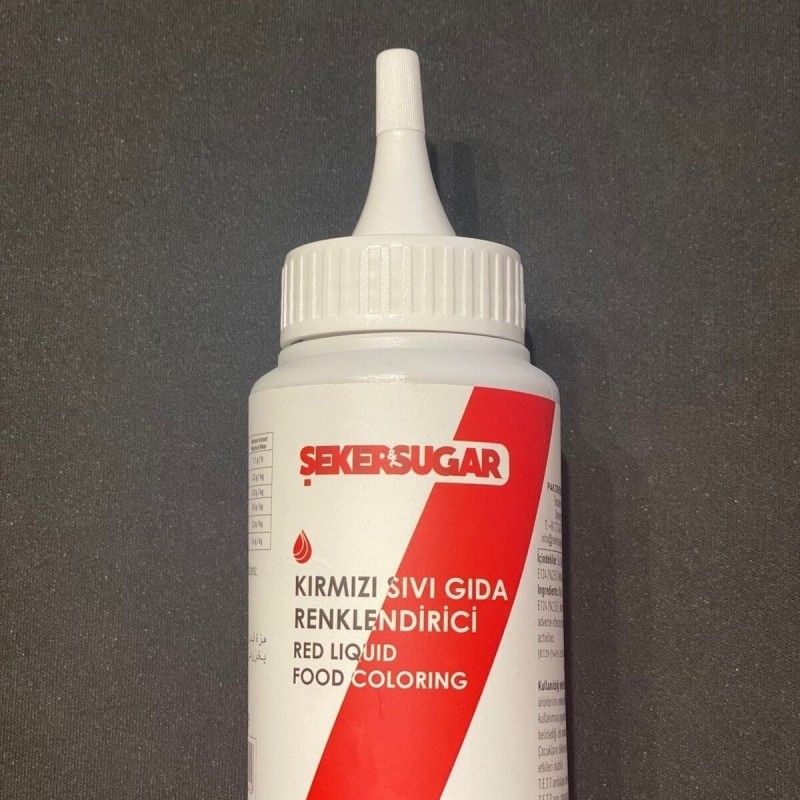 Elit parti Şeker Sugar Kırmızı Sıvı Gıda Boyası (120 Ml)