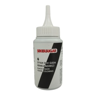 ŞEKER & SUGAR Şeker Sugar Siyah Gıda Boyası 150 ml