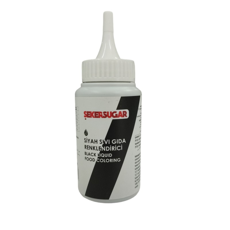 ŞEKER & SUGAR Şeker Sugar Siyah Gıda Boyası 150 ml