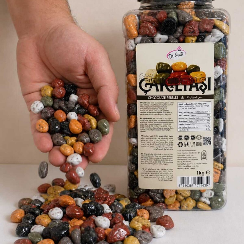 GUSTON GUSTO ÇİKOLTALI ÇAKIL TAŞI 1KG