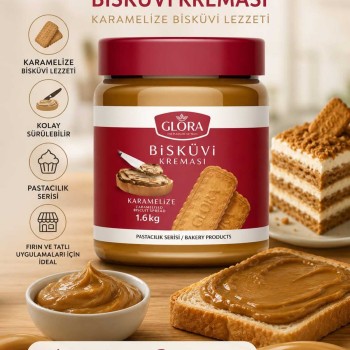 Glora KARAMELİZE BİSKÜVİ KREMASI 1600ML