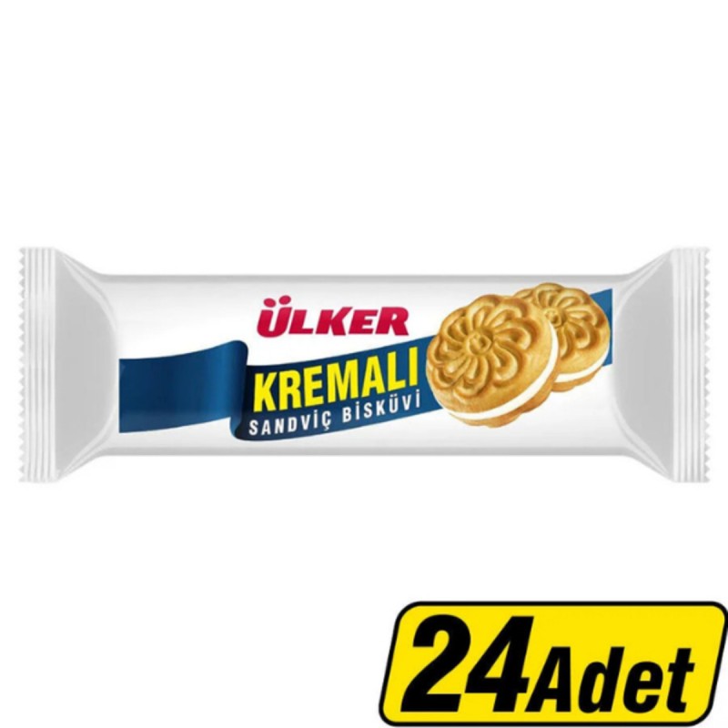 ÜLKER KREMALI SANDİVİÇ BİSSKUVİ 61 GR 24 ADET