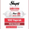 Sleepy Easy Clean Kiraz Çiçeği Yüzey Temizlik Havlusu Mendili 100 Yaprak