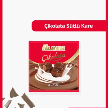 Ülker Bol Sütlü Kare Çikolata - 60 gram - 6 Adet