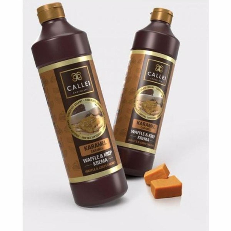 Callei Chocolate Şişe Karamel Waffle 1 Kg/ Karamel