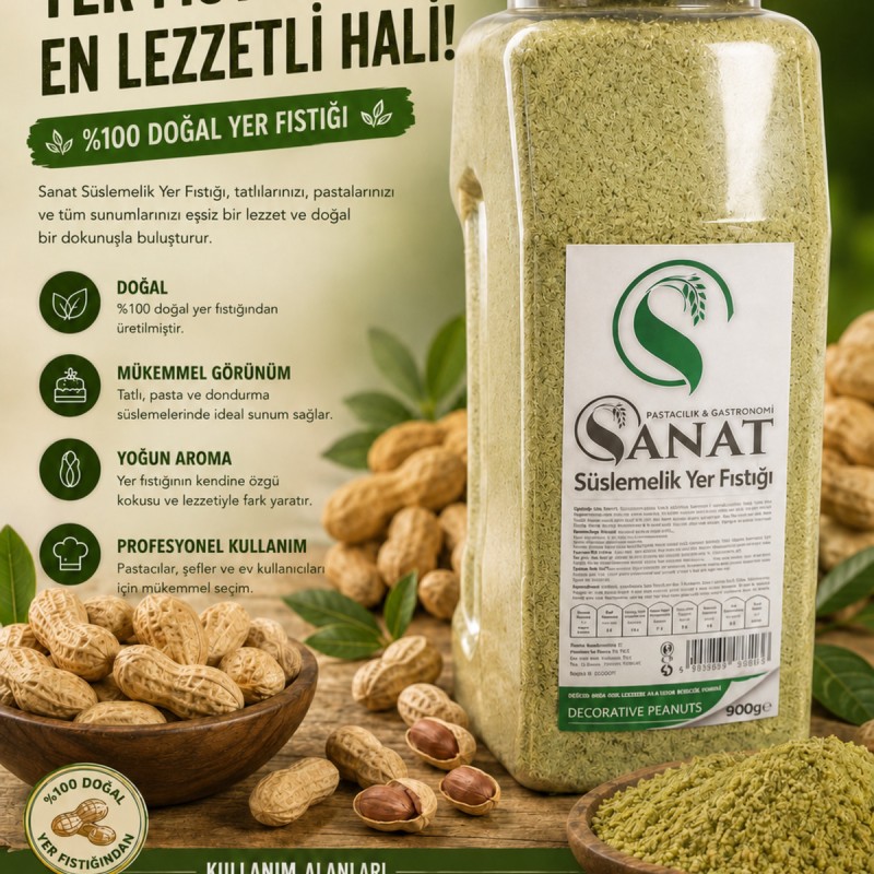 Gusto SÜSLEMELİK TOZ YER FISTIĞI 900GR