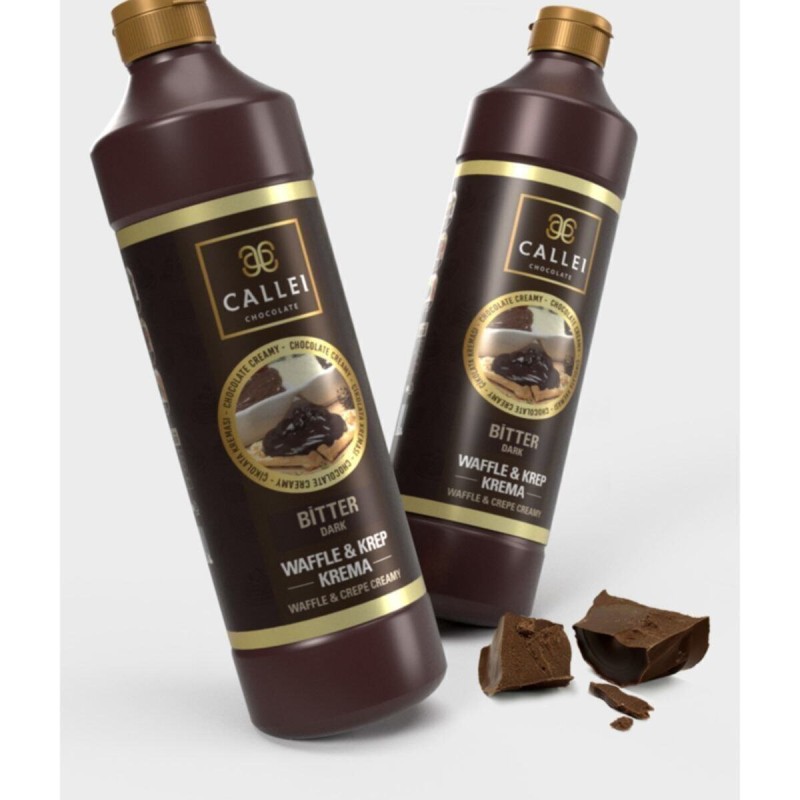 Callei Chocolate Bitter Şişe Waffle Çikolatası 1000gr